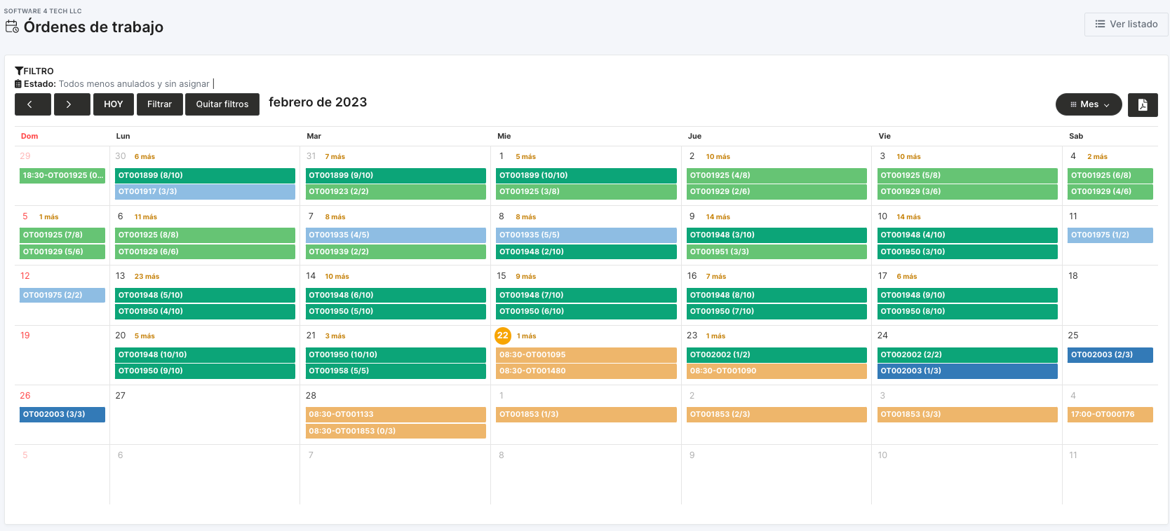 Work order Scheduling