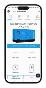 CMMSedge IoT app monitoring genset